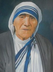 Extract from a portrait of Saint Teresa of Calcutta