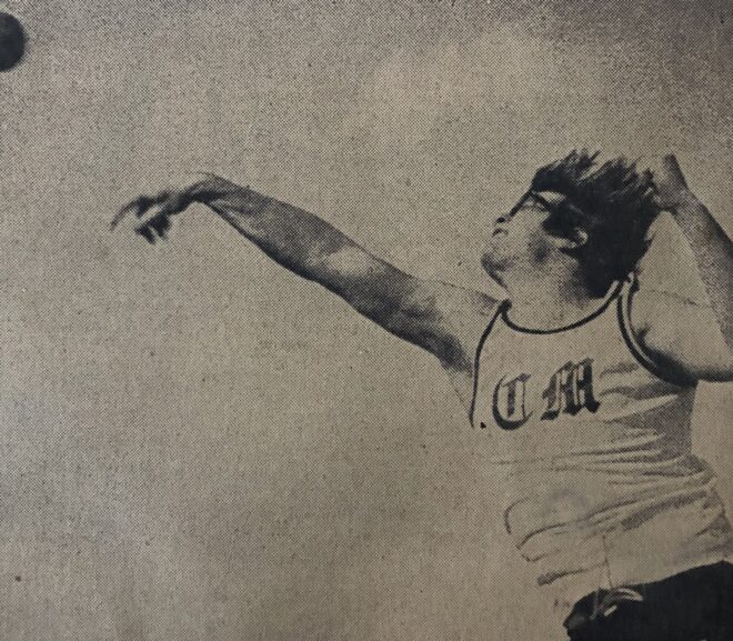 Poem: The Shot Putter